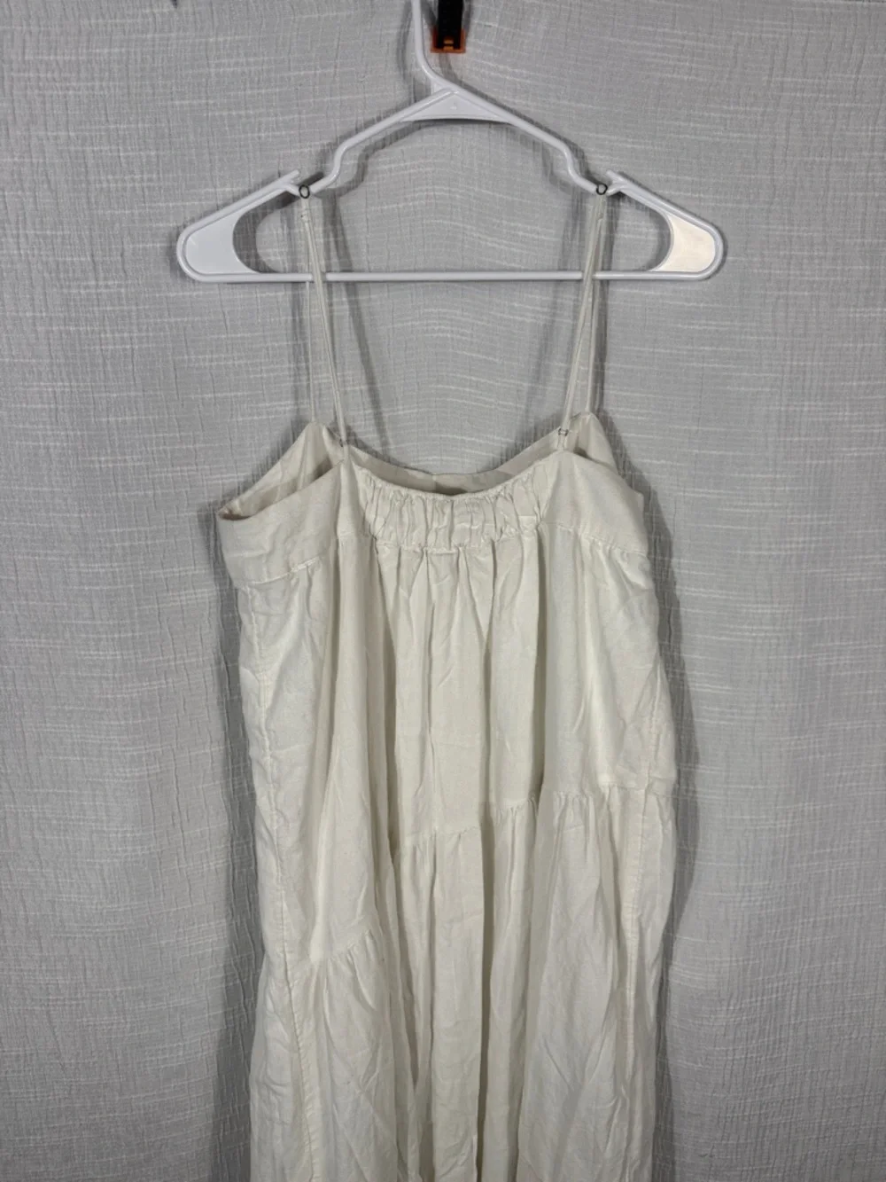 Abercrombie & Fitch Linen Blend Maxi Dress Size large tall Preppy Boho